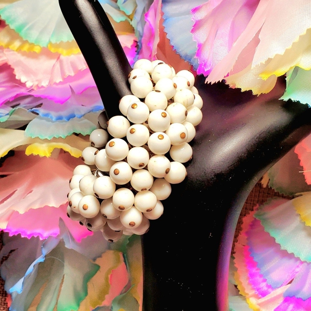 Vtg Beaded Expansion Bracelet